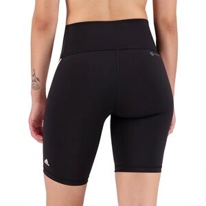 Adidas Optime High Rise Bike Shorts Black Aeroready 2X NWT Plus Size Athletic